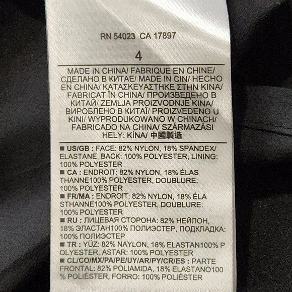 SIZE 4 skirt A-line Flared  Black color BANANA REPUBLIC - Picture 6 of 11